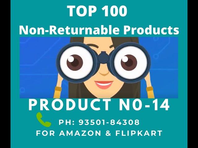 Product No 14 Top Selling 100 Non Returnable products | Item to Sell on Amazon India Ecommerce 2021