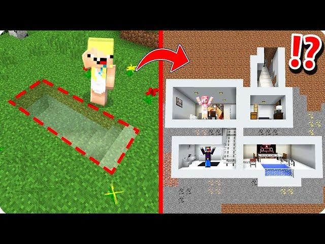 НУБ И ПРО СТРОЯТ СЕКРЕТНУЮ БАЗУ В МАЙНКРАФТ! ШЕДИ ЛЕСКА И НУБИК MINECRAFT