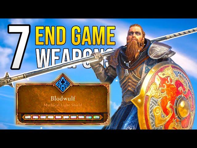 7 Best END GAME Weapons You Can Get in Assassins Creed Valhalla Combat Gameplay!