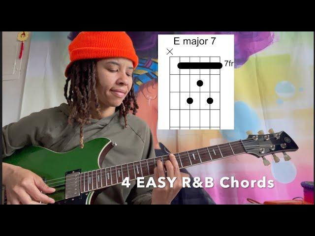 4 Easy R&B Chords! (with licks)