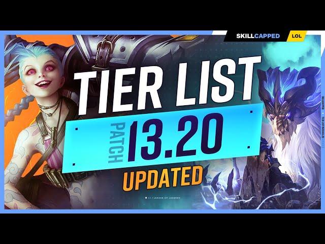 NEW UPDATED TIER LIST for PATCH 13.20