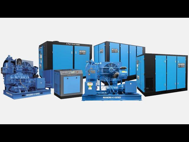 Rogers K Series Oil Lubricated Air Compressors & Vacuum Pumps - Introduction