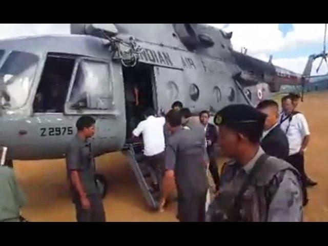 Miscreants attack helipad moments after Manipur CM takes off