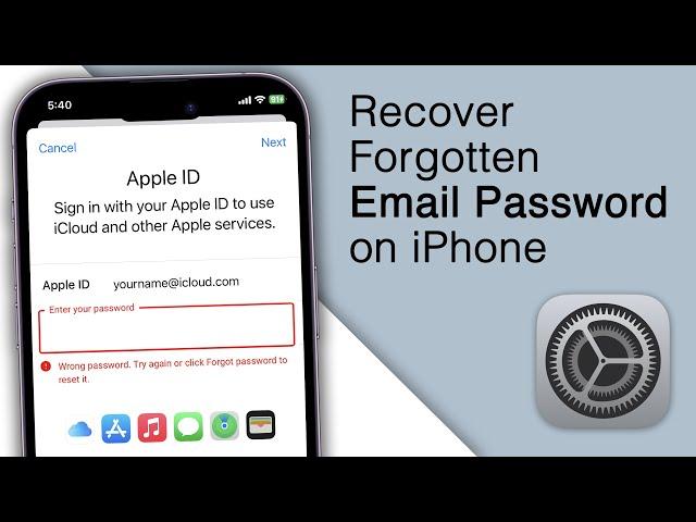 How to Recover Forgotten Email Password on iPhone! [iOS 16]