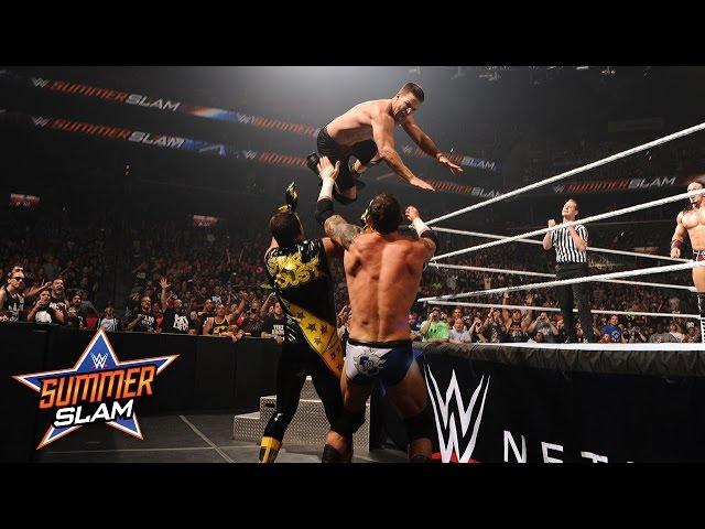 WWE Network: Neville & Stephen Amell vs. Stardust & King Barrett: SummerSlam 2015