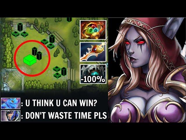 VERY HARD GAME Megacreeps 80 Min Throne Def -100% Slow Skadi Rapier Drow Ranger WTF Comeback Dota 2