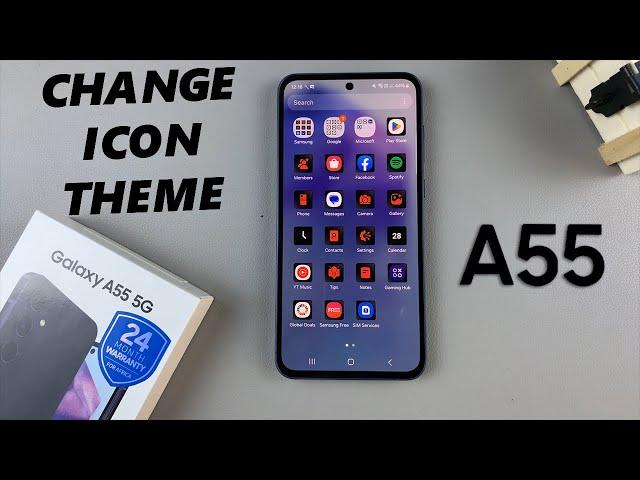 How To Change Icon Theme On Samsung Galaxy A55 5G