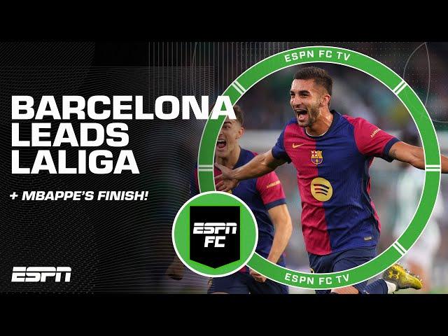 Barcelona leads LALIGA  Madrid trails by 2 + Bellingham & Mbappe’s impressive finish  | ESPN FC