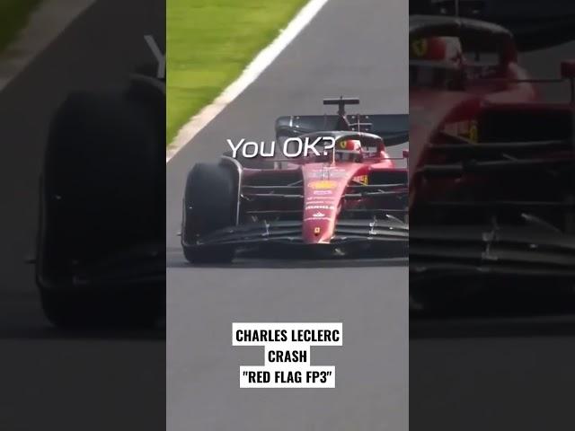 CHARLES LECLERC CRASH RED FLAG ON FP3 #f1 #mexicangp #charlesleclerc #scuderiaferrari