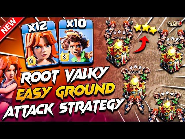 Easily 3 Star TH16 ROOT RIDER & VALKYRIE Attack Strategy (Clash Of Clans) | New Th16 Attack Strategy