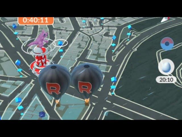 Two Team rocket balloons appear in pokemon Go