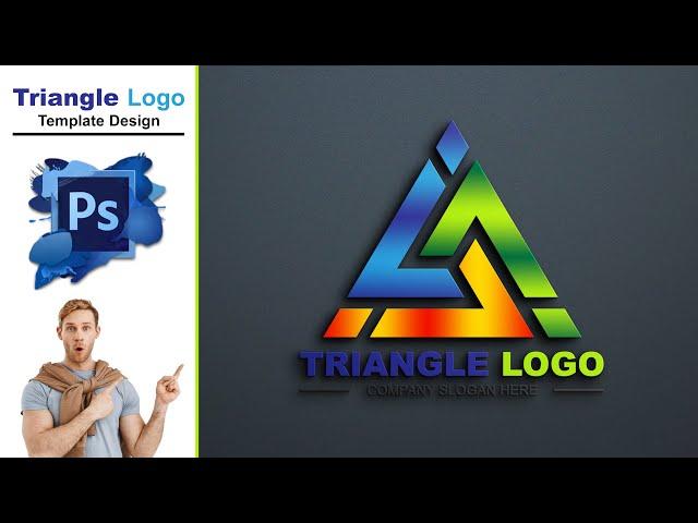 Triangle Logo Template - ADOBE PHOTOSHOP TUTORIAL