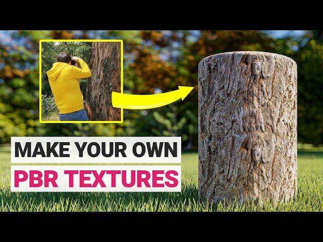 How to Make Realistic PBR Materials from your Photos - Make PBR Textures in Minutes