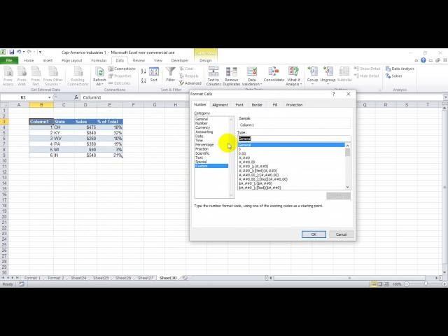 How to get rid of Column 1 Header and filters on excel tables