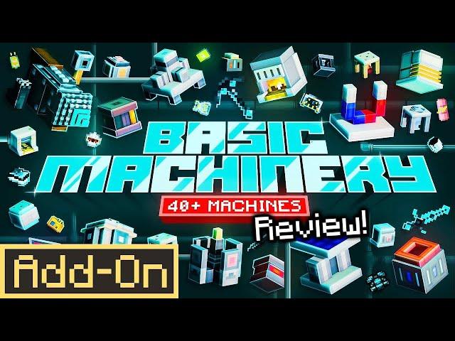 BASIC MACHINERY ADDON: Minecraft Bedrock Edition Technical Mod in-depth review