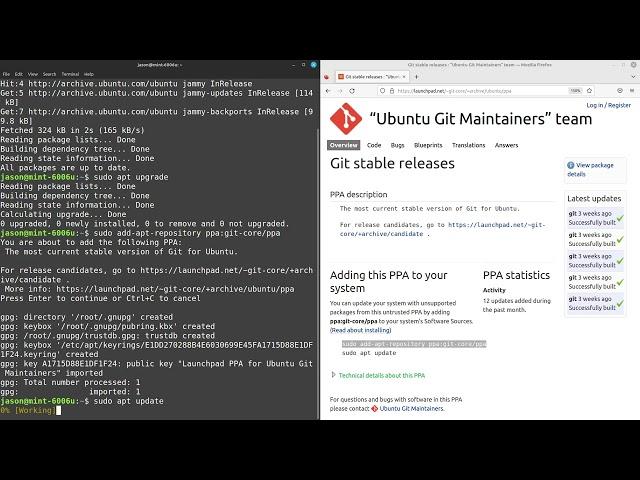 Linux Mint Install Git