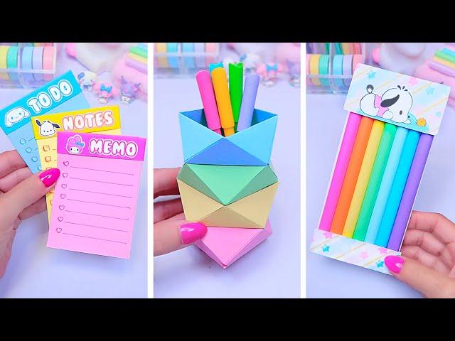 Easy paper craft ideas / Paper crafts DIY / School supplies / Back to school / Miniature crafts