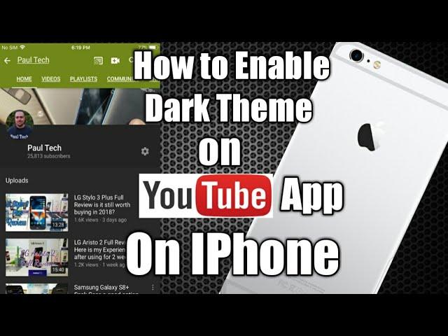 How to Enable/Disable dark theme on YouTube app for iPhone