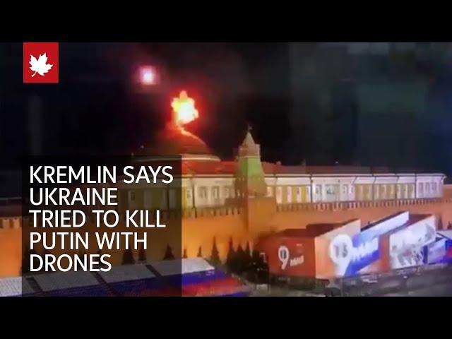Kremlin says Ukraine tried to kill Putin with drones