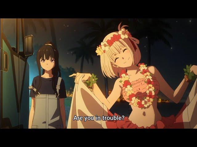 Chisato in a Hawaiian Dress - Lycoris Recoil Episode 13