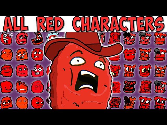 ALL RED TEST | FNF Character Test | Gameplay VS My Playground