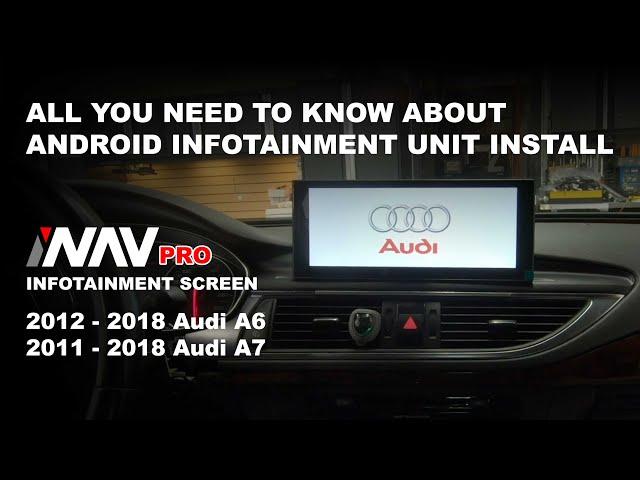 How to INSTALL Android Infotainment Screen 2012 - 2018 Audi A6 S6 A7 S7 iNAV Pro | 4x4Shop.ca