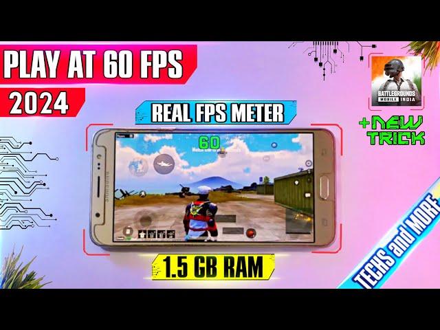 BGMI lag fix new trick 2024 | how to play BGMI at 60 fps in 2GB Ram | TECHS and MORE