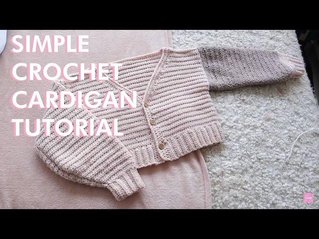 SIMPLE Crochet Cardigan Tutorial | DIY