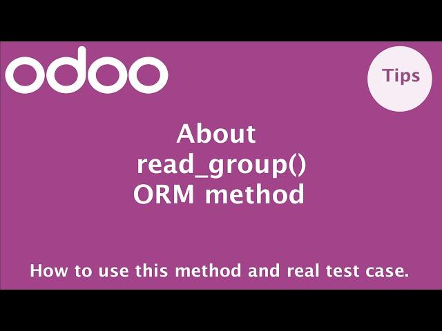 How to use read_group method in Odoo | Odoo ORM Methods