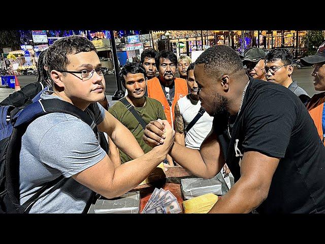 Can You Beat This SCHOOLBOY at ARM WRESTLING ? 7.0