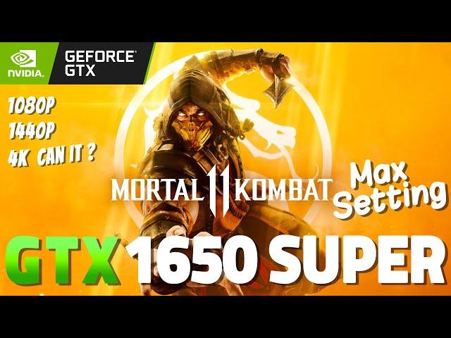 Mortal Kombat 11 1080p 1440p 4K test on GTX 1650 Super | i3 10100 + 16 GB RAM