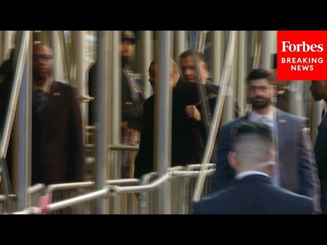 BREAKING NEWS: Manhattan D.A. Alvin Bragg Arrives At Manhattan Court For Trump's Arraignment