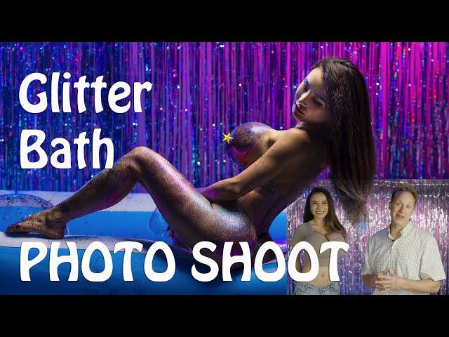 Glitter Bath Photo Shoot - with BarbieDDoll