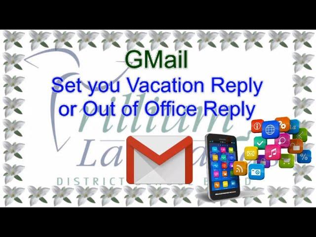 Mobile Apps Tips - GMail - Vacation Responder