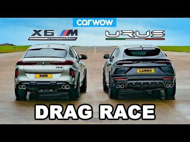 Lamborghini Urus v BMW X6M - DRAG RACE