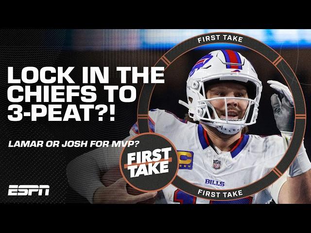 Lock in the Chiefs to 3-peat? + Does Lamar Jackson have the MVP edge over Josh Allen?! | First Take