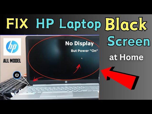 HP Laptop Black Screen Fix