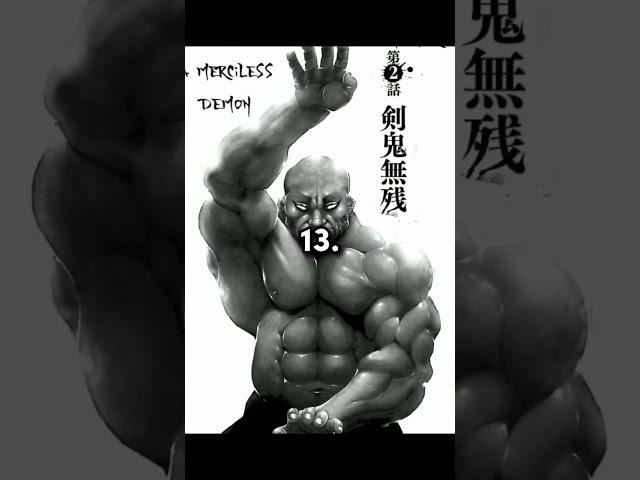 Top 15 strongest baki characters#baki #sonofogre