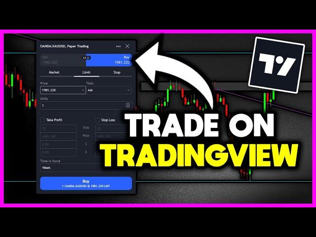 How To Trade Directly On TradingView ️ Connect TradingView Broker to Buy & Sell