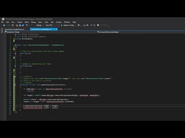 Unity - Coding Explanation of Character Controller Helper Script