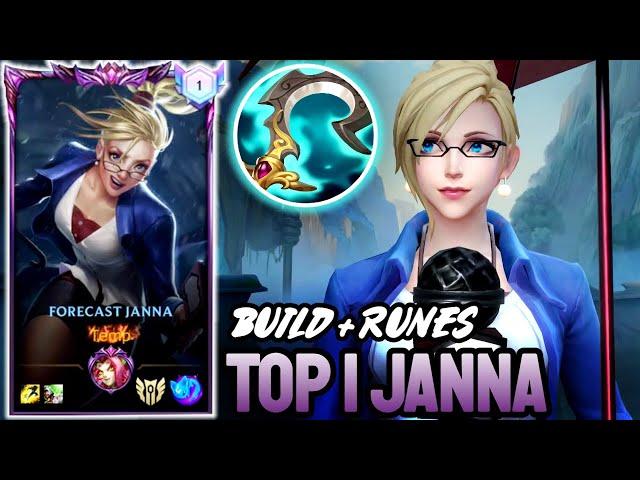 WILD RIFT JANNA - TOP 1 JANNA GAMEPLAY - EX SOVEREIGN RANKED