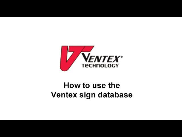 How to use the Ventex Sign Data Base