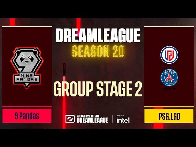 Dota2 - 9 Pandas vs PSG.LGD - Game 1 - DreamLeague Season 20 - Group Stage 2
