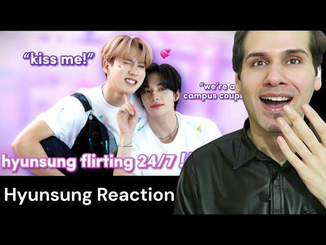 Hyunsung’s constant flirting antics | Moments (Han & Hyunjin - Stray Kids) Reaction