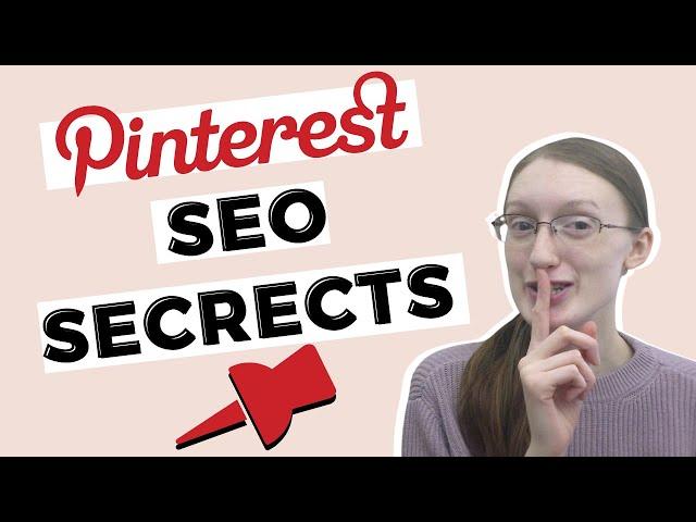 PINTEREST SEO SECRETS- How to RANK ON PINTEREST and Get More Views!