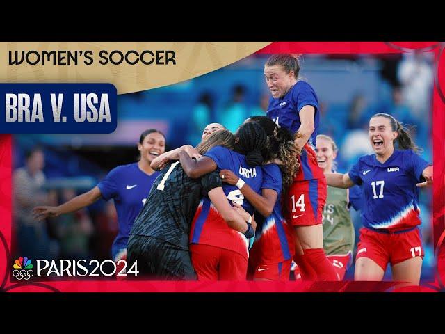 USWNT returns TO THE TOP of the Olympic podium with gold over Brazil | Paris Olympics | NBC Sports