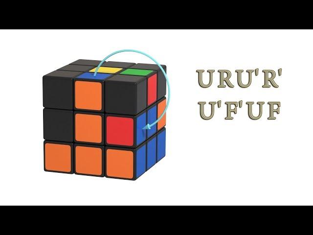 Rubik's Cube - the second layer - algorithm for right moving