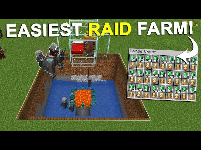 Minecraft EASY Raid Farm BEST DESIGN For Insane Loot 1.20 Tutorial