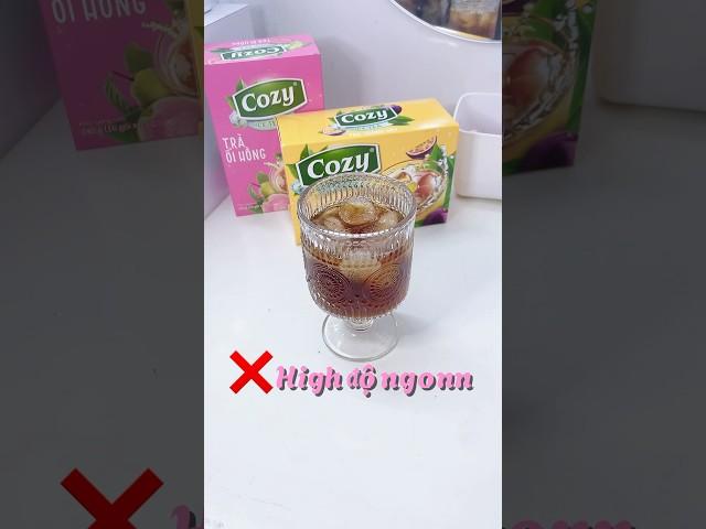 Trà ổi hồng của cozy ice tea  #shoppinghaul #unbox #unboxingvideo #cozytea #milkunboxing