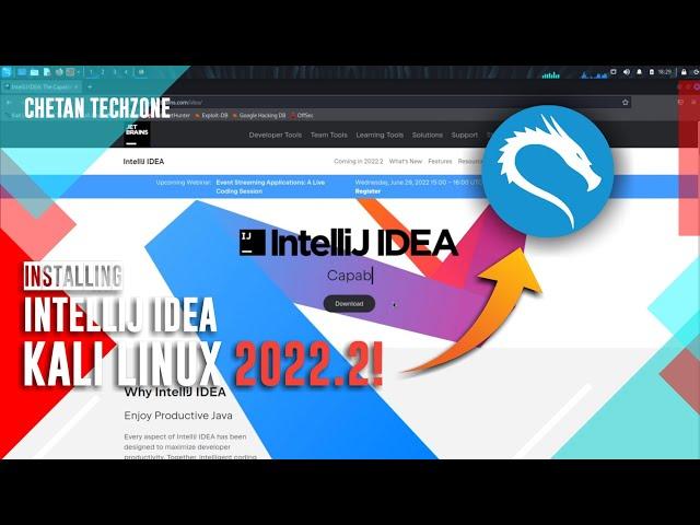 INTELLIJ IDEA INSTALLATION | KALI LINUX 2022.2